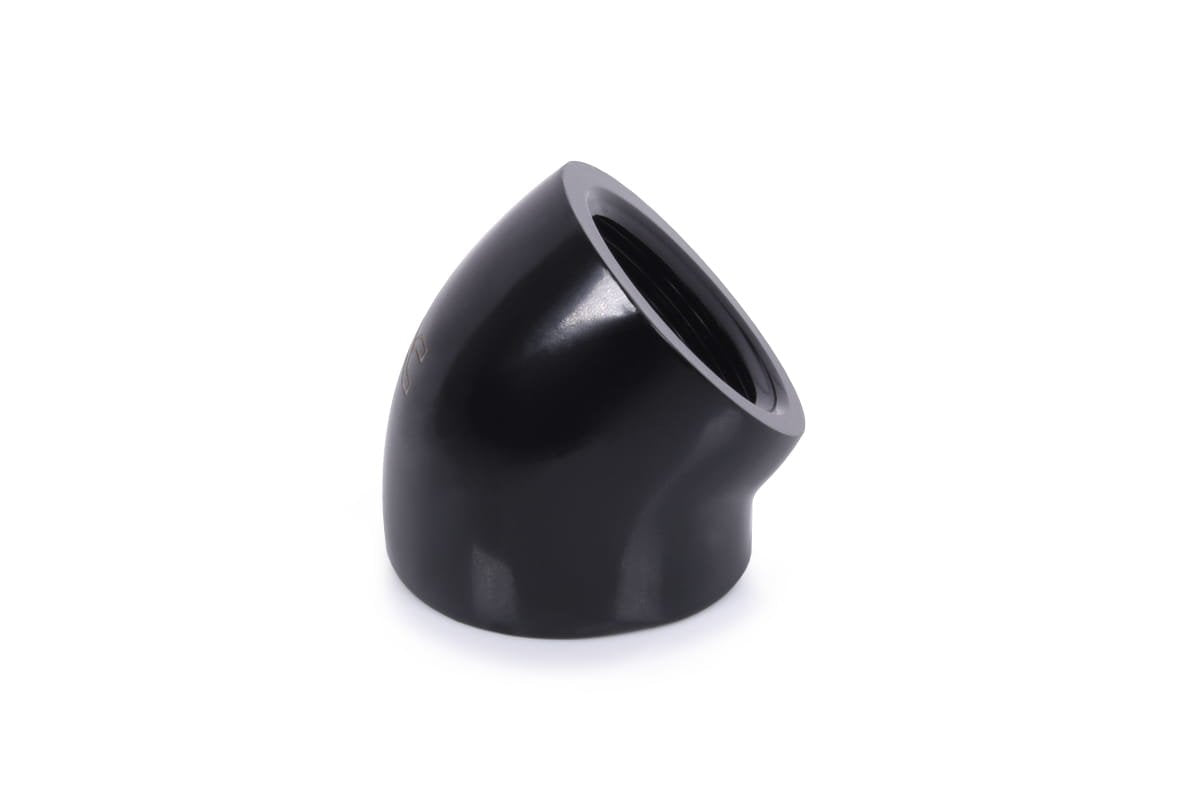 Alphacool Eiszapfen Conector L 45° G1/4 Hembra A G1/4 Hembra - Negro, Conexión Negro 17592