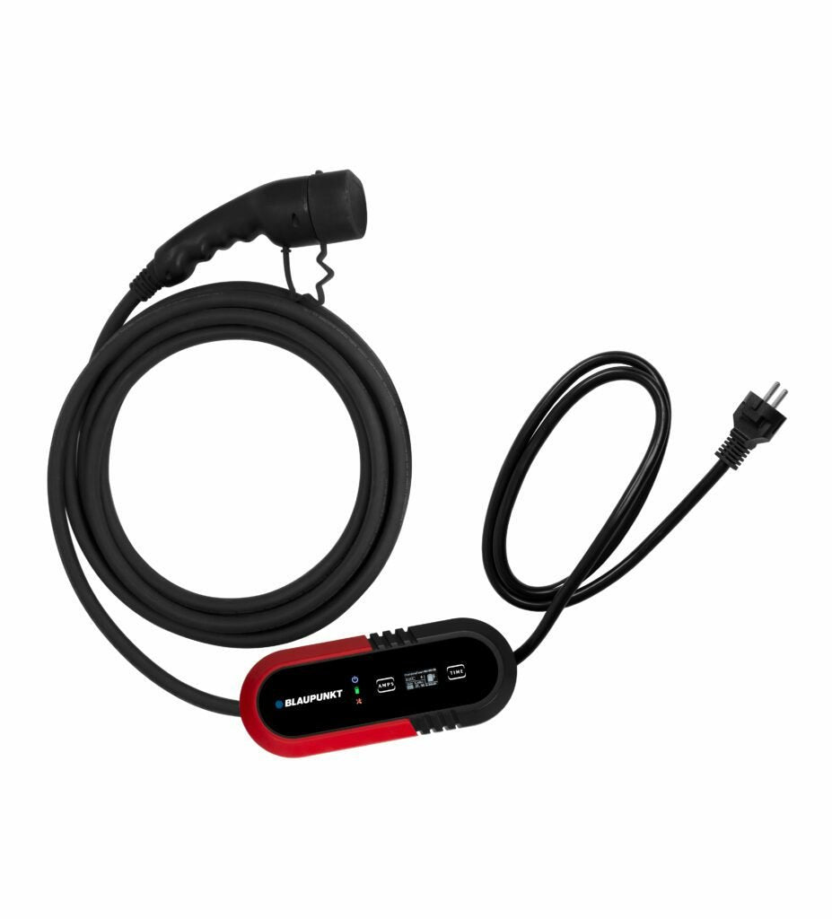 Blaupunkt Tragb. Ladegerät E-Auto 1phase/Typ2/Schuko/8m