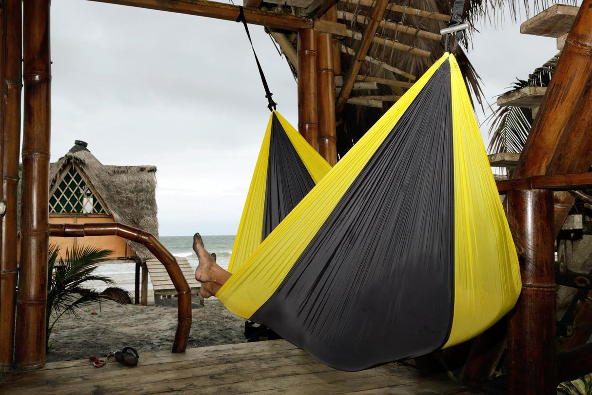 EAN 4030454006316 - AMAZONAS Adventure Hammock Hamaca colgante 1 personas(s) Nylon, Antidesgarros Negro, Amarillo imagen 9