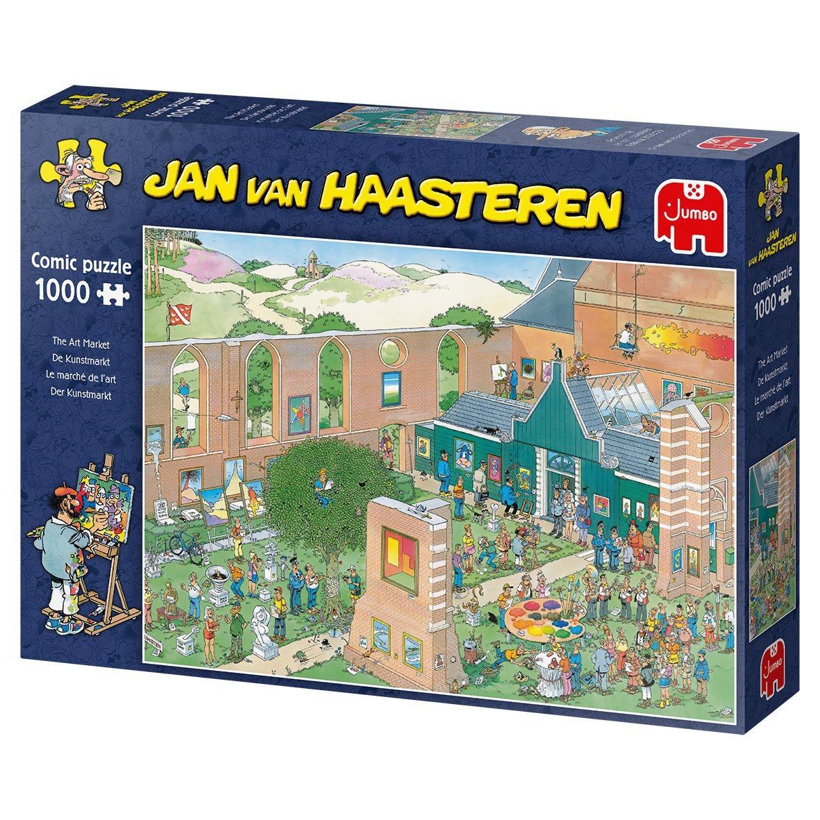 EAN 8710126200223 - Jan van Haasteren The Art Market 1000 pcs Puzzle rompecabezas 1000 pieza(s) Cómics imagen 8