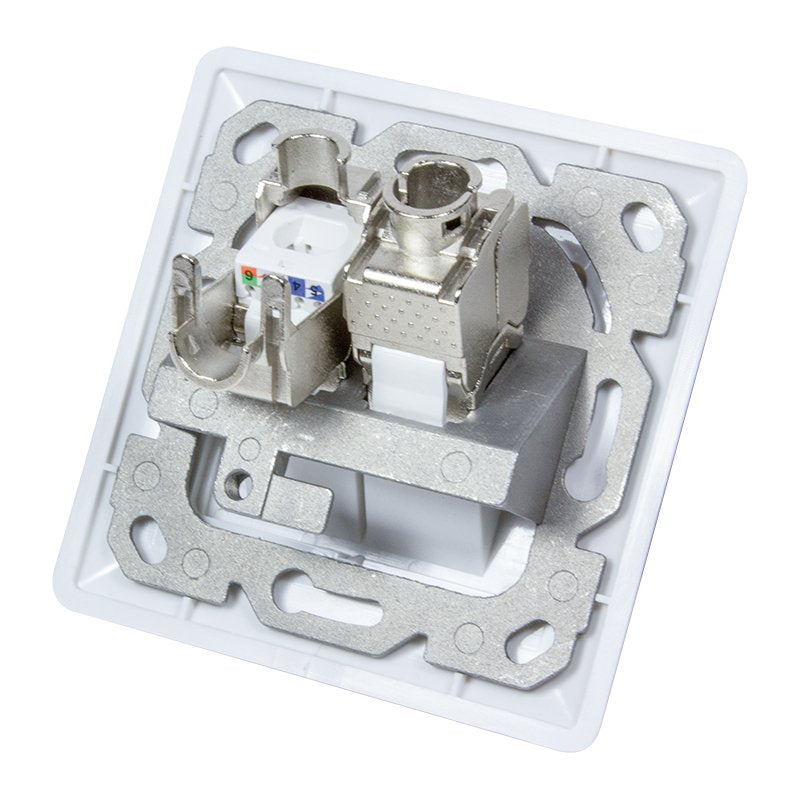 Logilink Nk4020 Toma 2 X Rj-45 Keystone Blanco Blanco