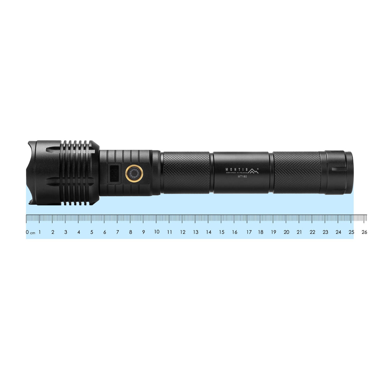 EAN 5901811410000 - Montis Taktyczna ręczna latarka akumulatorowa LED MT160 Negro Linterna de mano imagen 8
