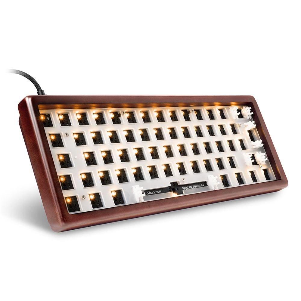 Sharkoon Skiller Sgk50 S4 Gen2 Wood Barebone, Wood De Teclado De Juegos 4044951042760