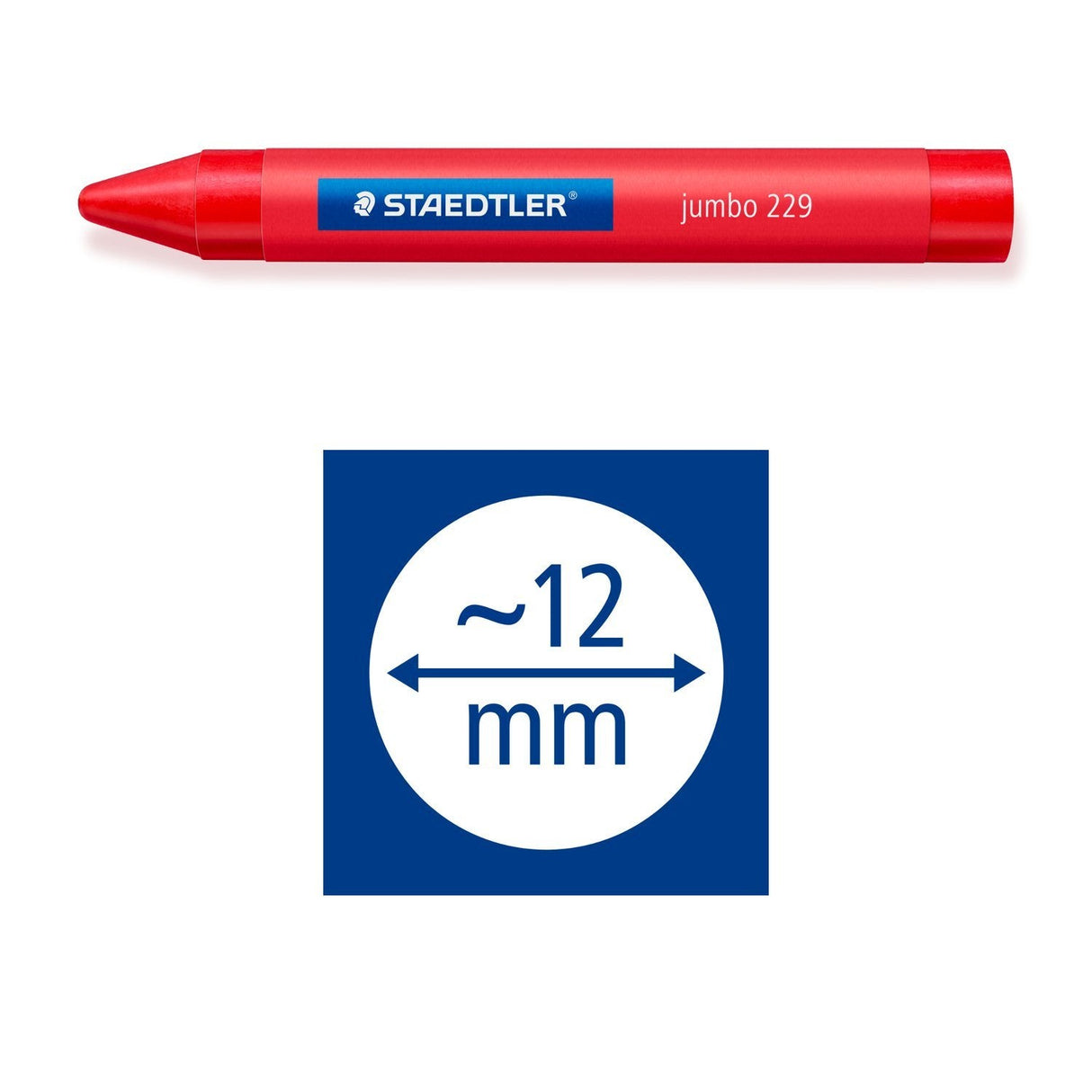 Maedtler Wachsmalkreide Noris Jumbo 12er-Set 12mm Retail