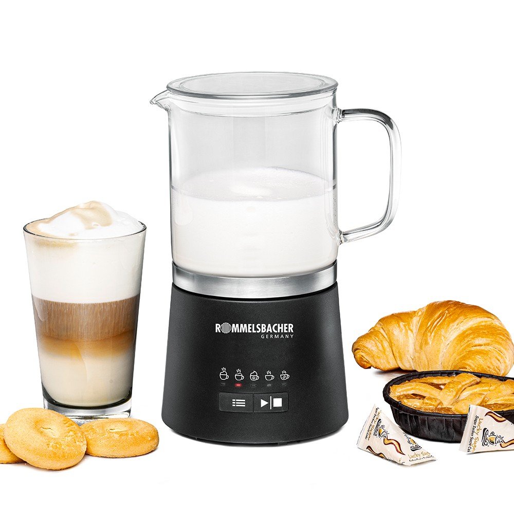 Rommelsbacher Milchaufschäumer Ms 625 (Negro/Transparente, 600 Watt) Ms 625