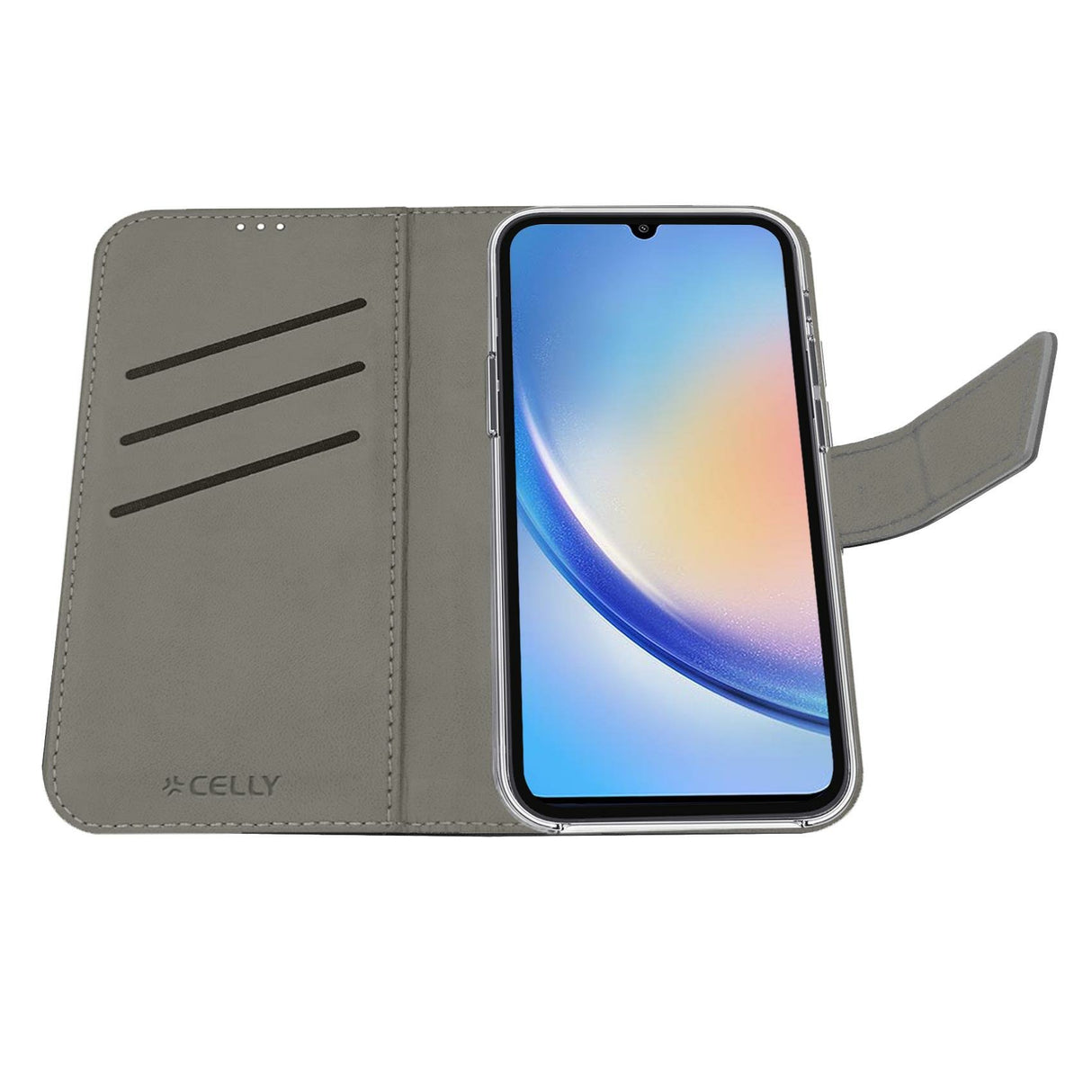 EAN 8021735207078 - Celly WALLY1063 funda para teléfono móvil 16,8 cm (6.6") Funda cartera Negro imagen 3