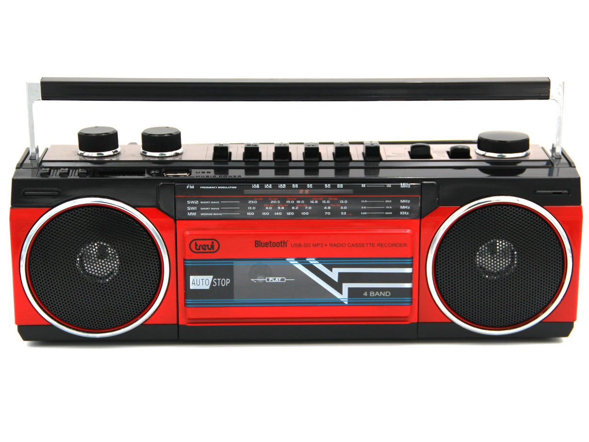 EAN 8011000018676 - Trevi RR 501 BT Personal Analógica Negro, Rojo imagen 4