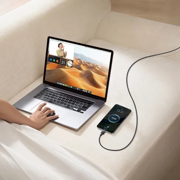 Discolor Series Fast Charging Cable Usb To Usb-C 100w 1m Cluster Black