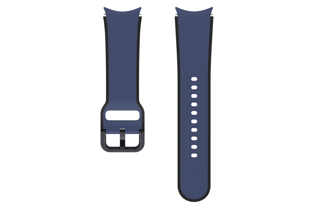 Et-Str90sne Samsung Galaxy Watch 4 4 Classic 5 5 Pro Dvoubarevný Sportovní Remínek 20mm S M Azul Marino