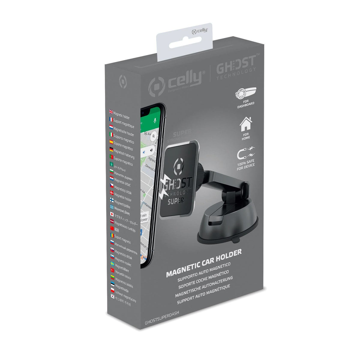 EAN 8021735188353 - Celly GHOSTSUPERDASH soporte Soporte pasivo Teléfono móvil/smartphone Negro imagen 5