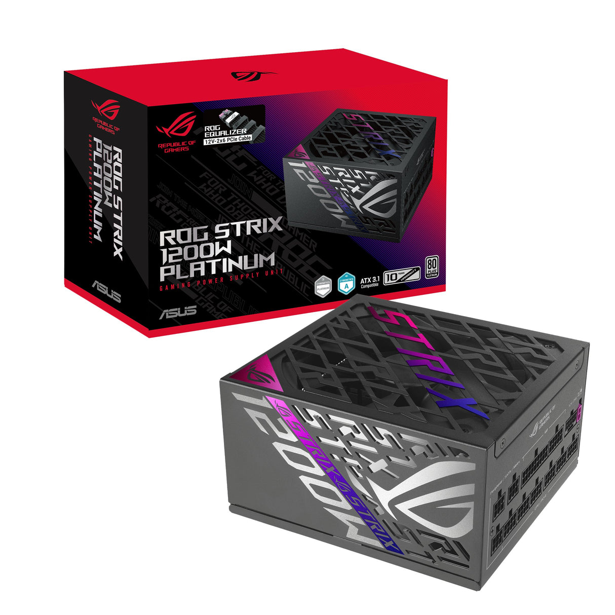 EAN 4711636451116 - ASUS ROG -STRIX-1200P-GAMING-E unidad de fuente de alimentación 1200 W 20+4 pin ATX ATX Negro, Multicolor imagen 16