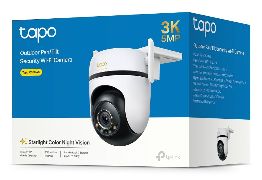 EAN 8885020624984 - TP-Link TAPO C530WS cámara de vigilancia Torreta Cámara de seguridad IP Exterior 2880 x 1620 Pixeles Pare imagen 6