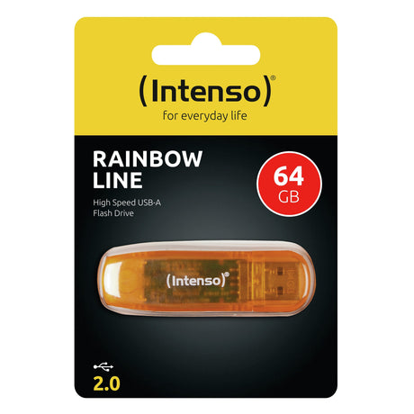 EAN 4034303015924 - Intenso Rainbow Line unidad flash USB 64 GB USB tipo A 2.0 Naranja imagen 3