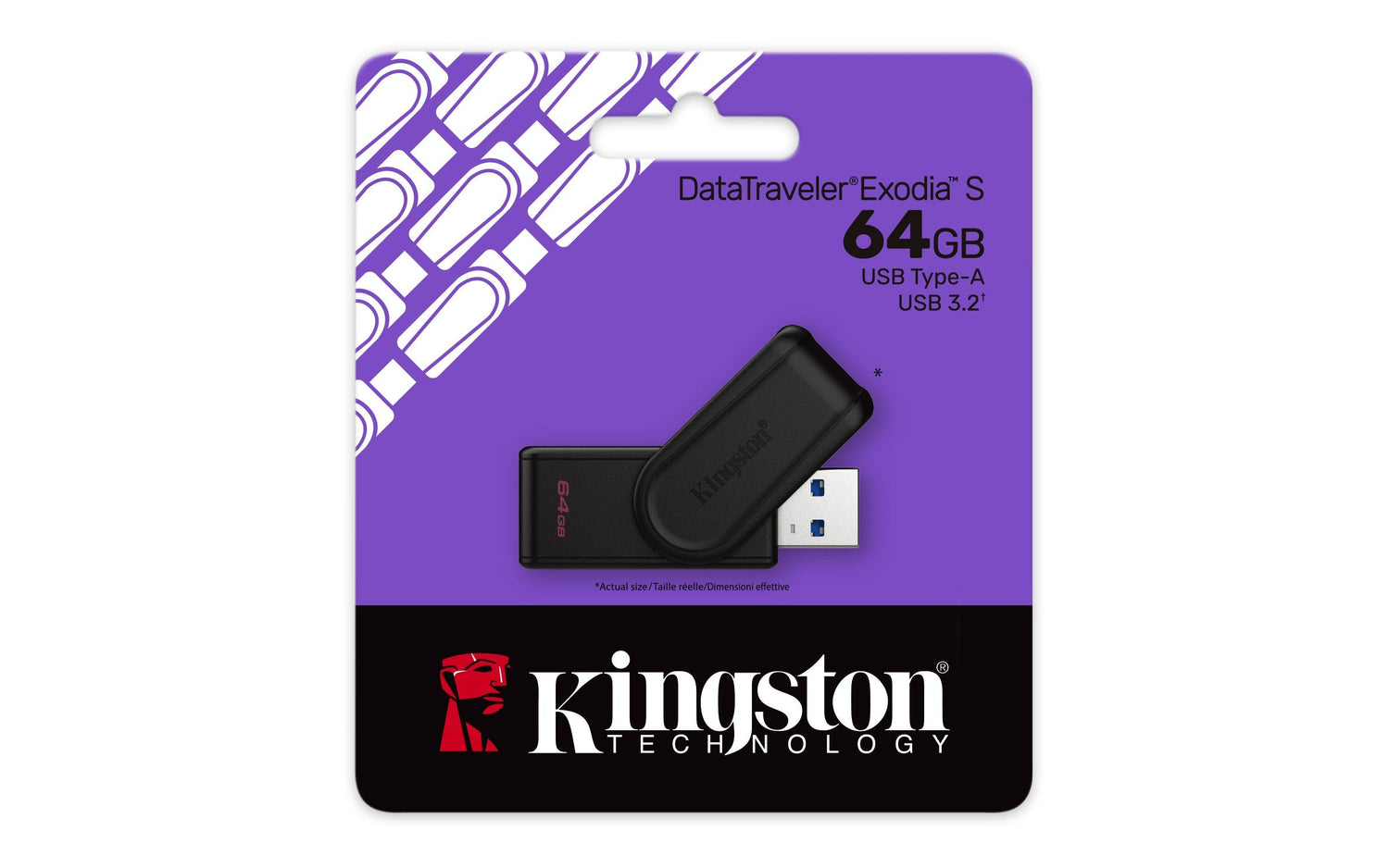 Pendrive Kingston 64gb Datatraveler Exodia S Usb3.2 Dtxs/64gb