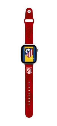 Savefamily Reloj Inteligente Infantil Savewatch Plus Edicion Atletico De Madrid Con Gps Y Llamada - Correa Silicona Roja