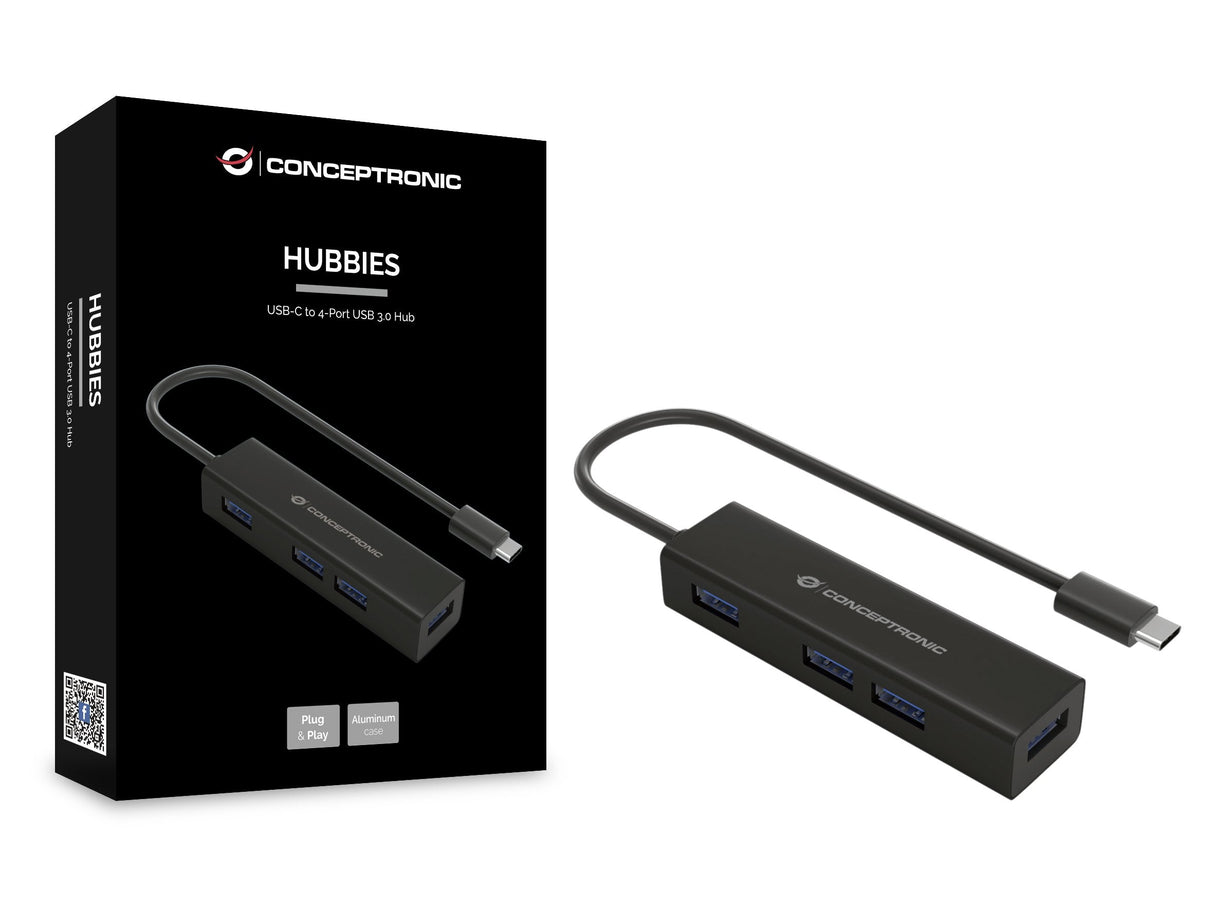 Conceptronic Usb-Hub 4port Usb3.0                 Negro