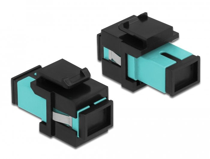 Keystone Modul Sc Simplex Buchse Zu Sc Simplex Buchse Aqua Schwarz