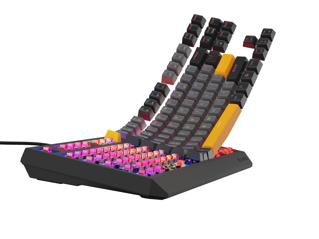 Genesis Thor 230 Tkl Anchor Gray Negative Rgb Outemu Red