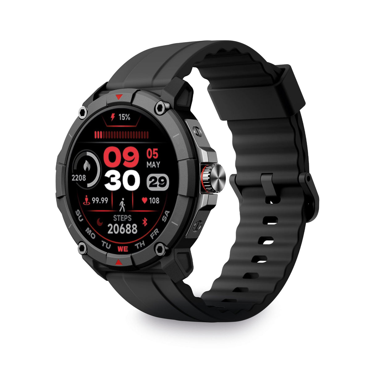 Smartwatch Ksix Compass Negro 1.38"