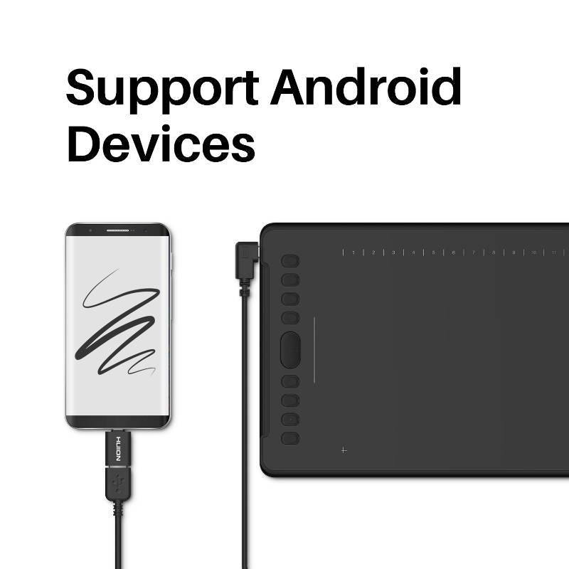 EAN 6930444801250 - HUION H1161 tableta digitalizadora Negro 5080 líneas por pulgada 279,4 x 174,6 mm USB imagen 4