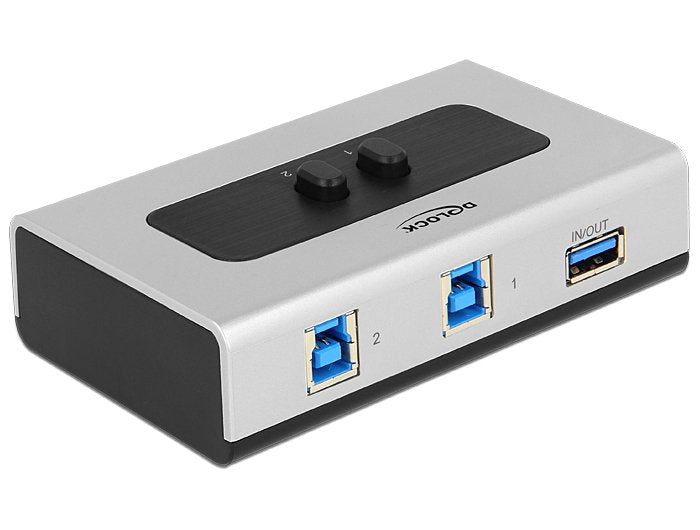 Delock Switch Bidireccional Manual Usb 3.0 De 2 Puertos