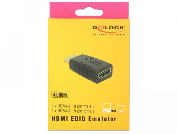 Delock Adaptador Hdmi-A Male > Hdmi-A Female Edid Emulator