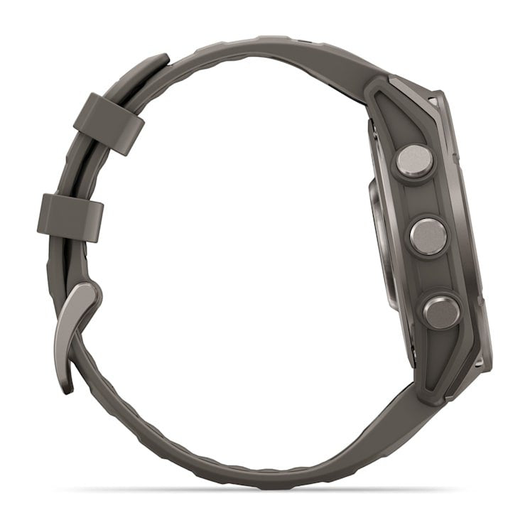 Garmin Fenix 9 Titanio Con Correa De Silicona En Gris Smartwatch 47mm