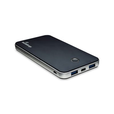 Mediarange Mr753 Batería Externa Polímero De Litio 10000 Mah Negro