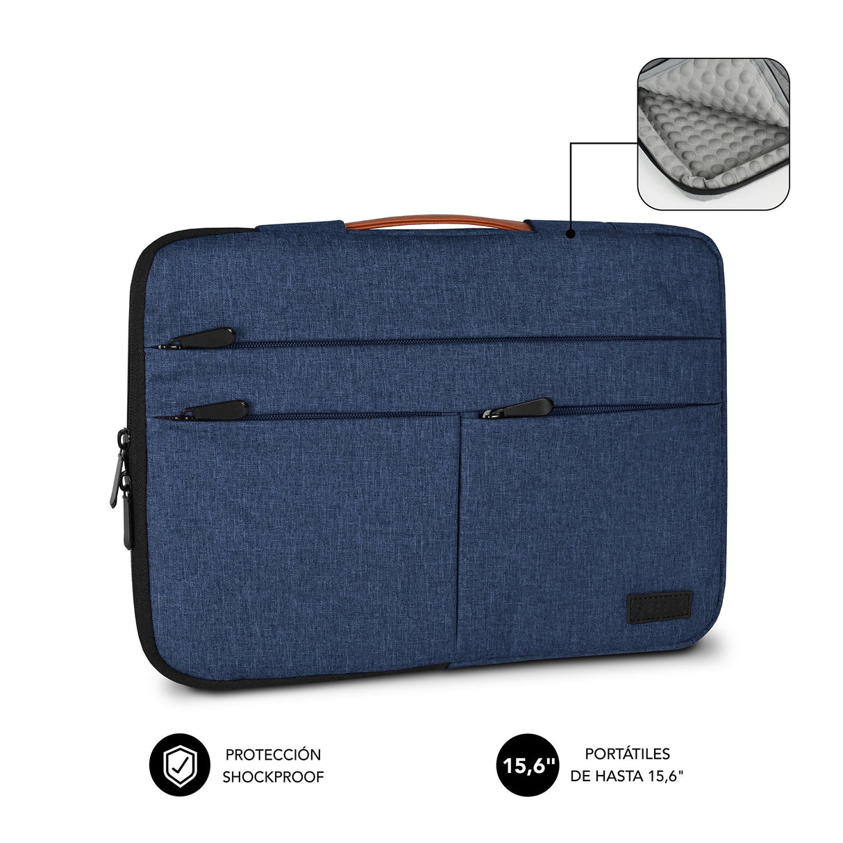 EAN 8436586742737 - SUBBLIM SUBLS-AP36052 maletines para portátil 39,6 cm (15.6") Azul imagen 2