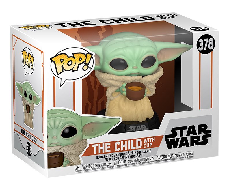 Funko Pop Yoda The Child With Cup - The Mandalorian