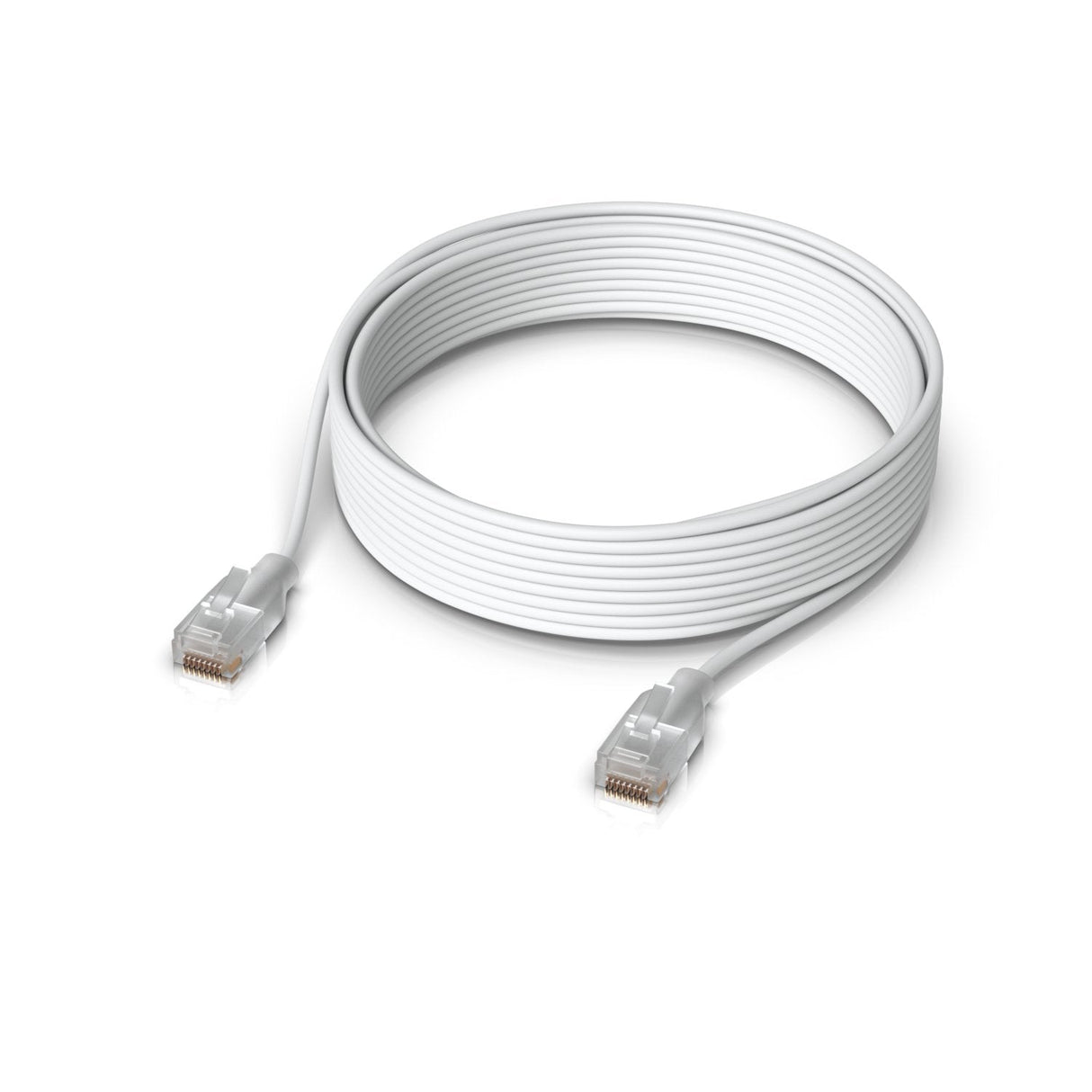 Ubiquiti Uacc-Cable-Patch-El-8m-W Cable De Red Translúcido, Blanco Cat6