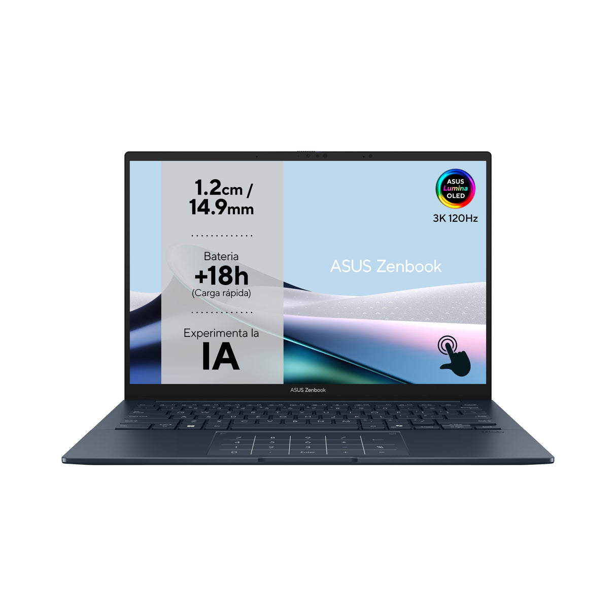 Portátil Asus Zenbook Ux3405ca-Pz284w U7-255h/16gb/1tb Ssd/14" Oled/W11h