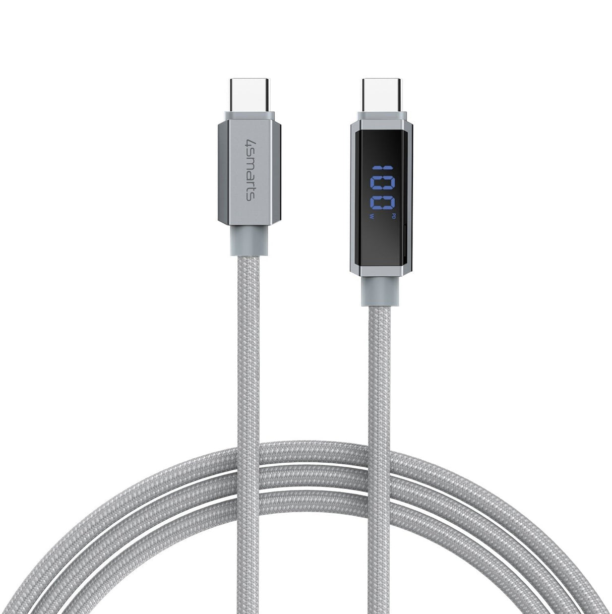 4smarts Usb-C Cable Digitcord 100w 1.5m. Grau