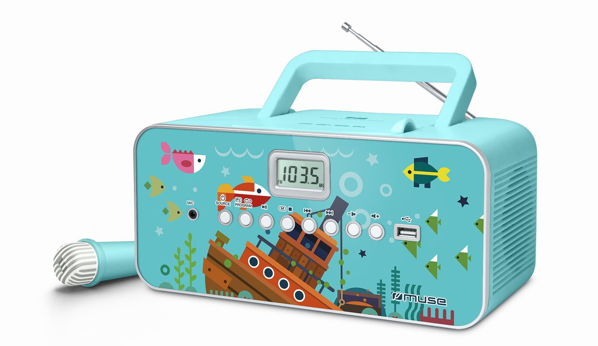 Radio Cd Muse M-29kb Portable Mp3 Player With Usb