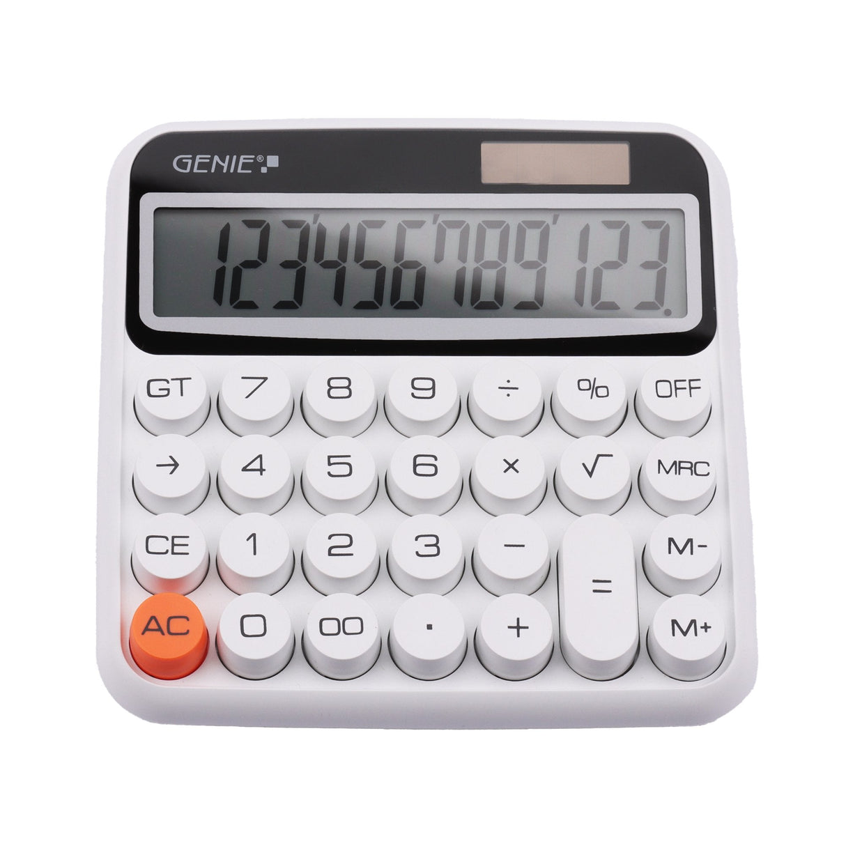Calculadora Genie 612 W Escritorio Básica Blanco