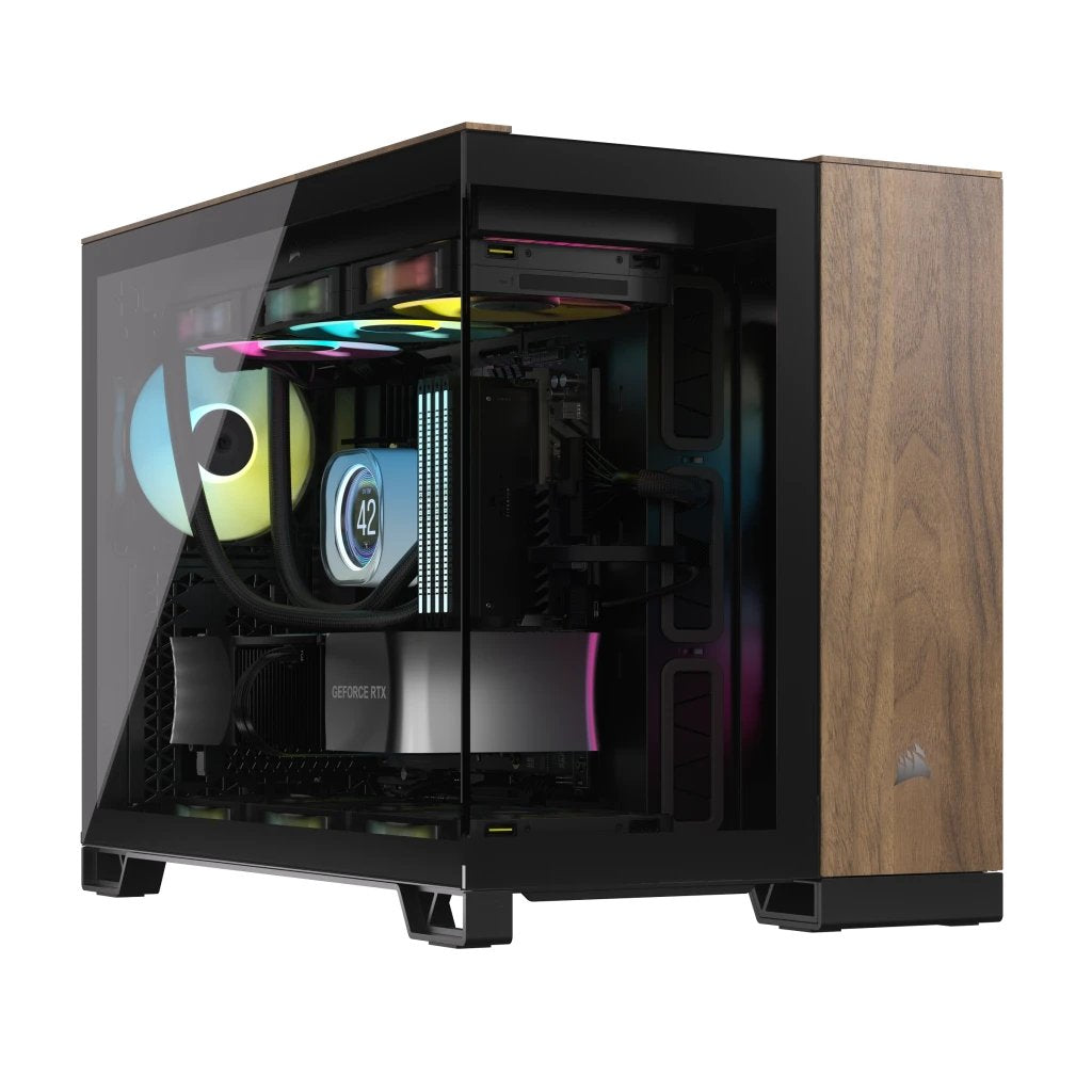 EAN 0840006688884 - Corsair CC-9011286-WW carcasa de ordenador Midi Tower Negro, Nuez imagen 1