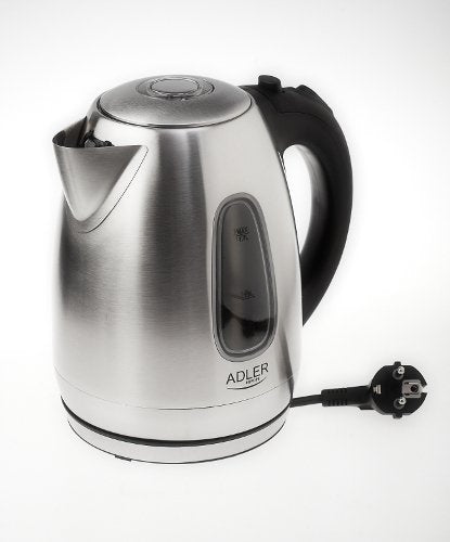 EAN 5908256832602 - Adler AD1223 tetera eléctrica 1,7 L 2000 W Negro, Acero inoxidable imagen 3