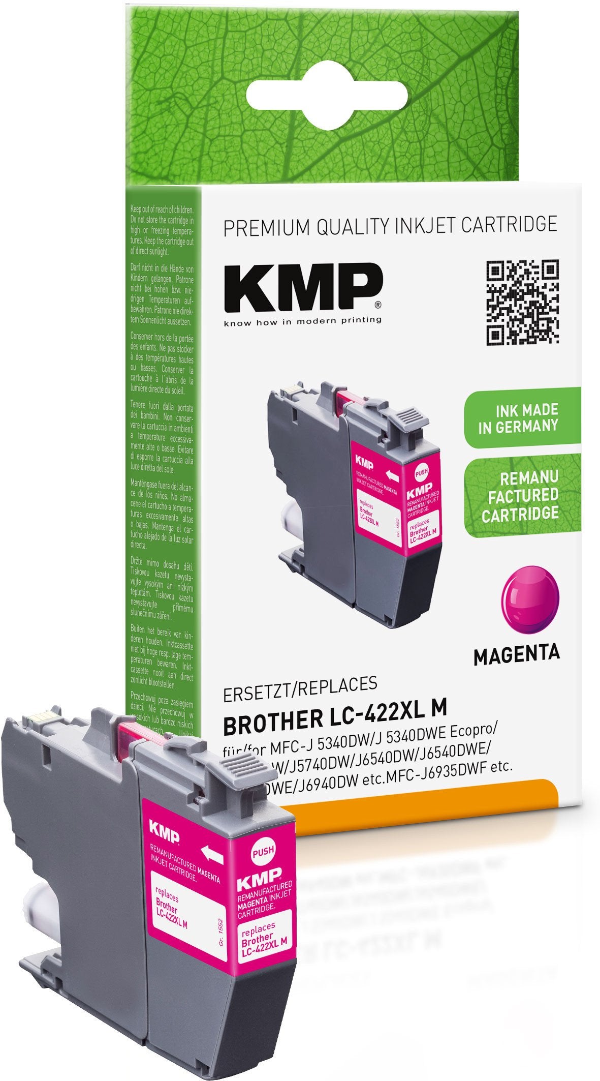 EAN 4011324001600 - KMP 1552,4006 cartucho de tinta 1 pieza(s) Original Magenta imagen 1