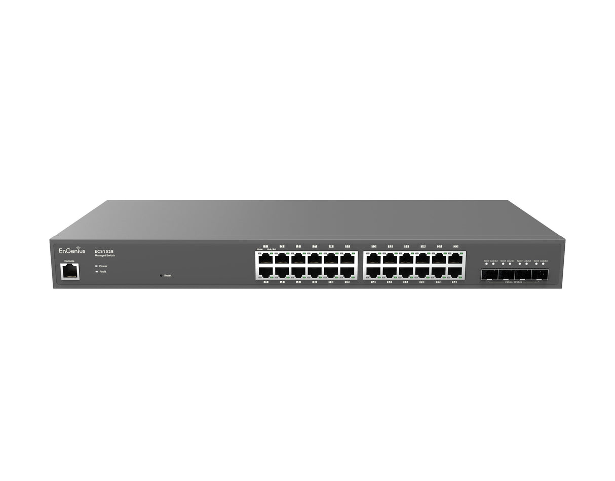 Engenius Ecs1528 Switch Gestionado L2+ Gigabit Ethernet (10/100/1000) Negro