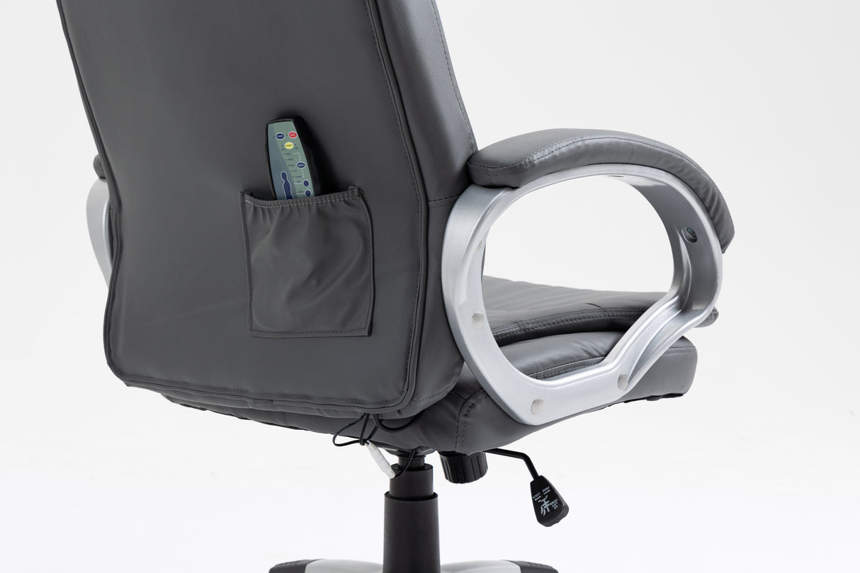 Silla Activejet De Oficina Calefactable Con Masaje Yk7304 Gris