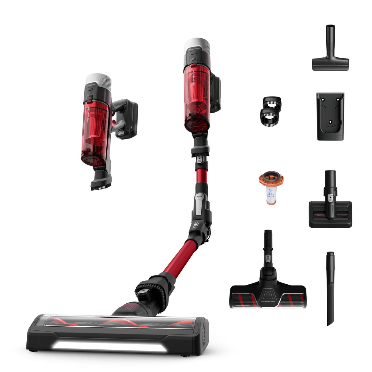 Rowenta X-Force Flex 9.60 Complete Rh2099 (Negro/Rojo) Rh2099