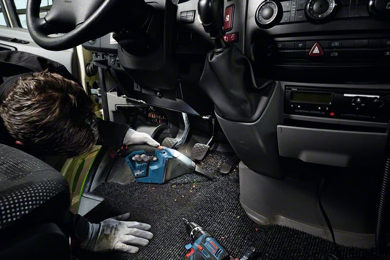 Aspirador De Mano Bosch Gas 12v Professional Negro, Azul, Rojo