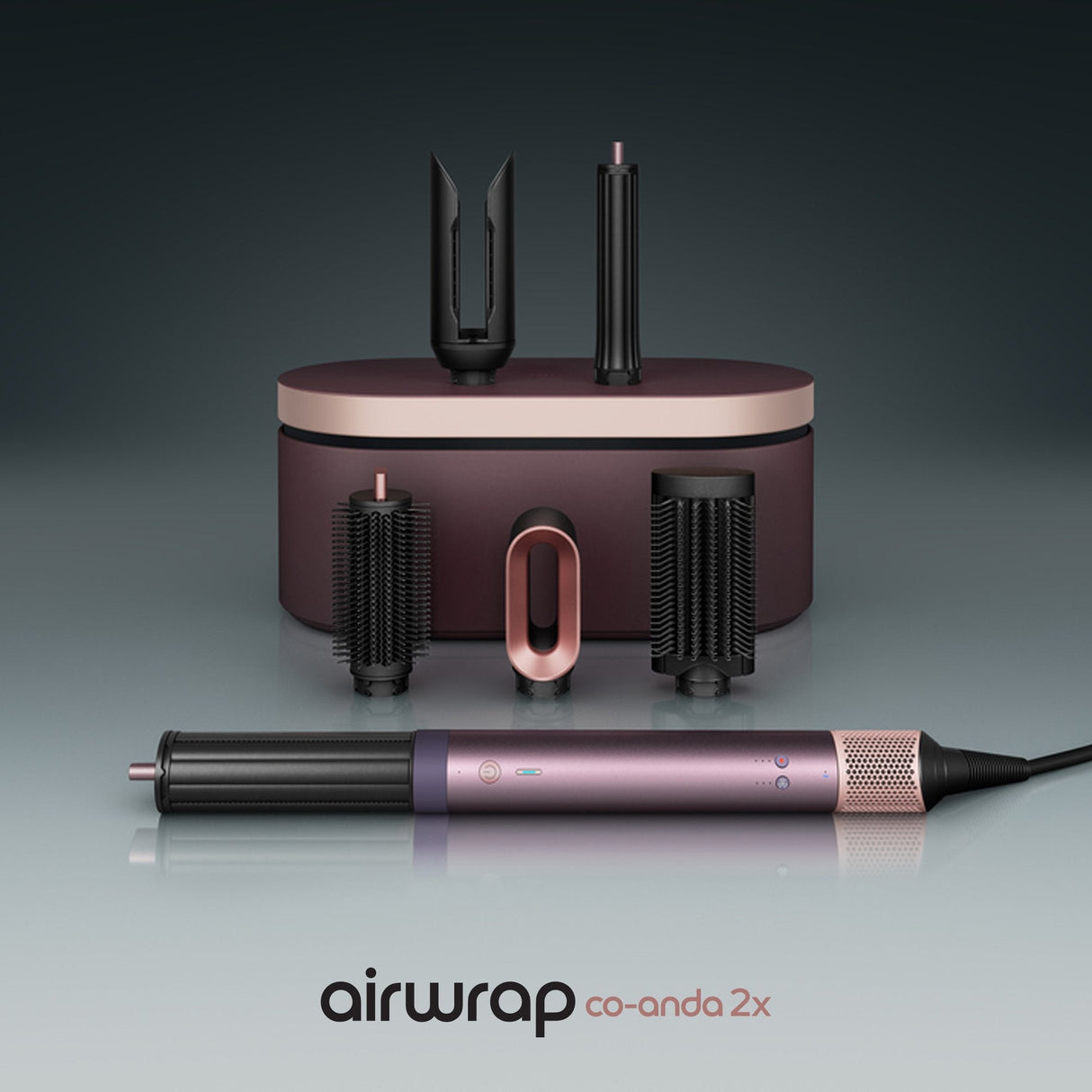 Secador Dyson Airwrap Co-Anda2x - Liso Y Ondulado - Color Jaspe Ciruela
