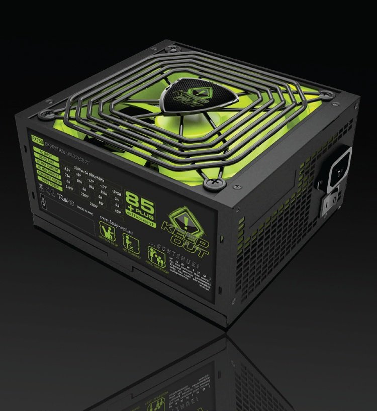 Fuente De Alimentación Keepout Gaming Fx700v2 700w, Eficiencia Energetica 85+, Pfc Activo, Vent. 14x14cm, >14db.