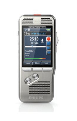 Philips Dpm 8300 Dictáfono Memoria Interna Plata