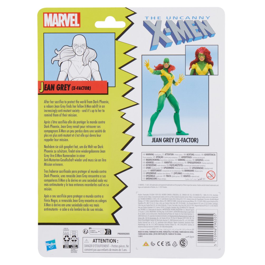 Figura Hasbro Marvel Comics The Uncanny X Men Jean Grey (X Factor)