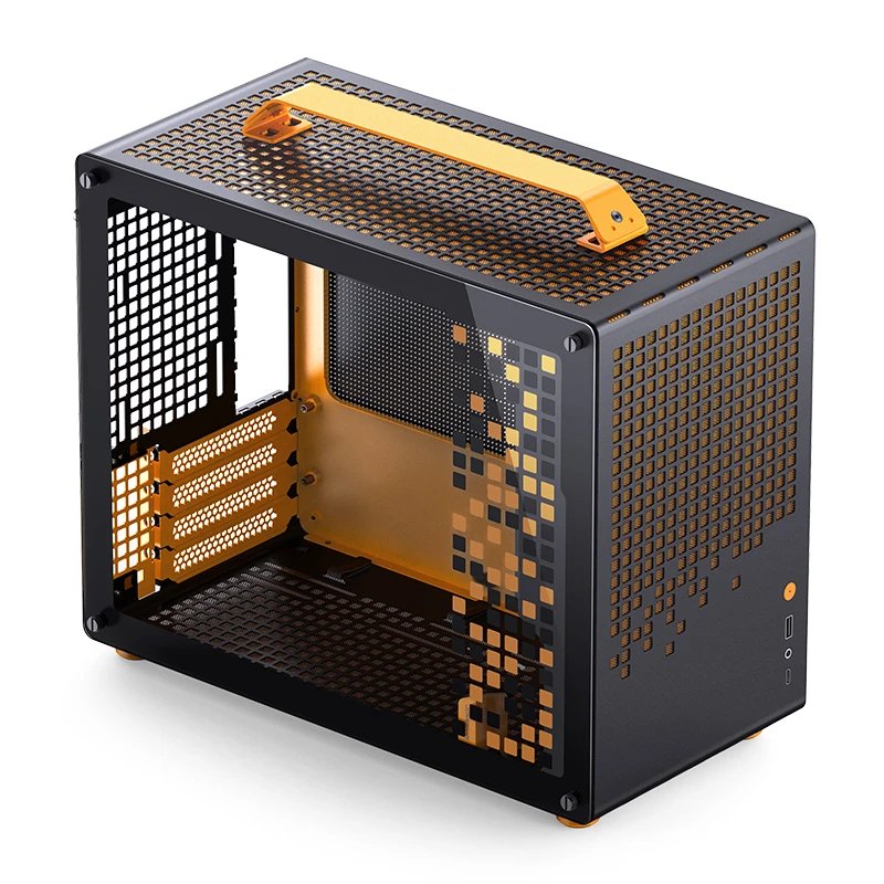 Caja Micro-Atx Jonsbo Z20 Negro/Laranja