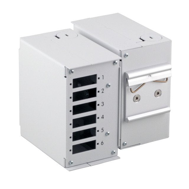 Carriles Din Spleissgehäuse Sin Panel Frontal Ral7035