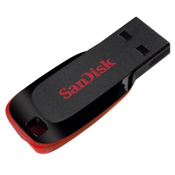 Pendrive Sandisk 64gb Cruzer Blade Usb 2.0 Negro, Rojo