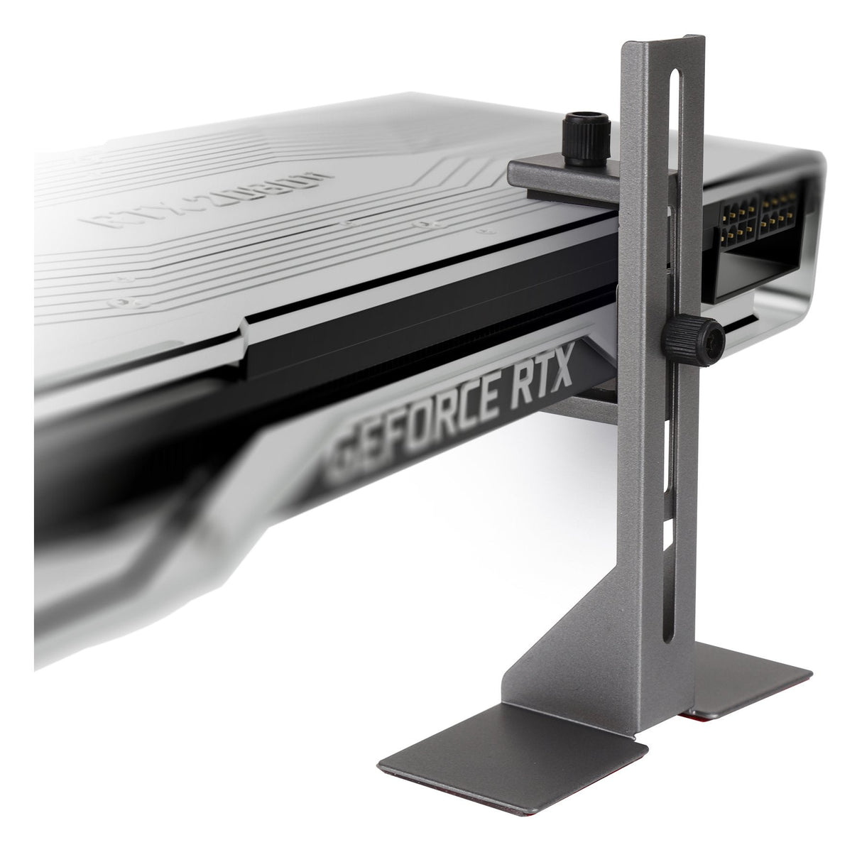 Abysm Soporte De Tarjeta Grafica Gpu - Ajustable En Altura - Gris/Negro